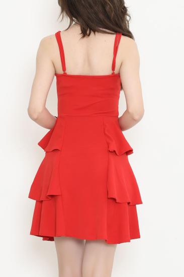 İp Askılı Elbise Kırmızı - 18429.631.