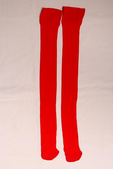 Dantelsiz Jartiyer Çorabı Kırmızı - 1100.1364.