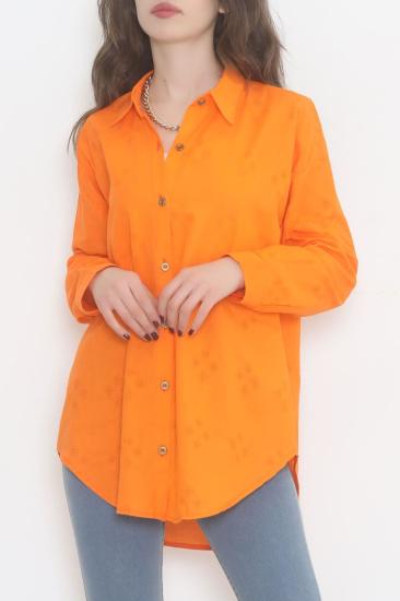 Desenli Gömlek Oranj - 12607.701.