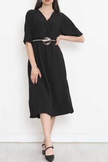 Halatlı Ayrobin Elbise Siyah - 152442.701.