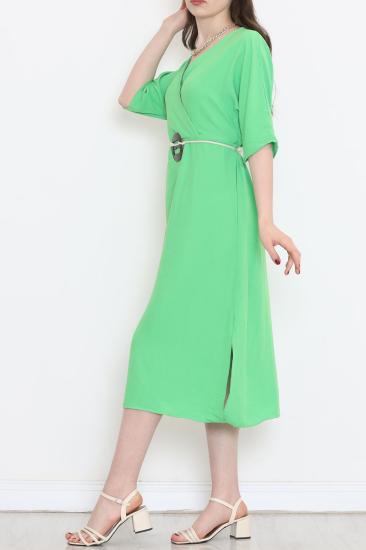 Halatlı Ayrobin Elbise Yeşil - 152442.701.
