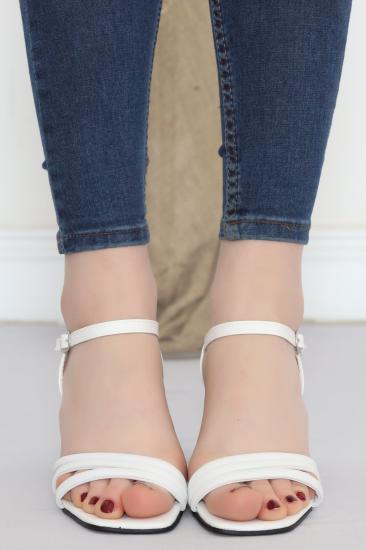 5 Cm Topuklu Ayakkabı Beyaz - 18508.264.