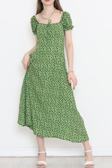Karpuz Kol Elbise Yeşil - 18548.701.