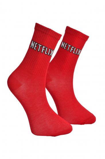 Unisex Netflix Kırmızı Çorap - LksÇrp18