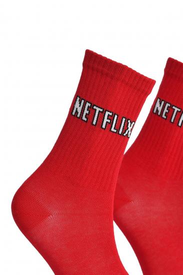 Unisex Netflix Kırmızı Çorap - LksÇrp18