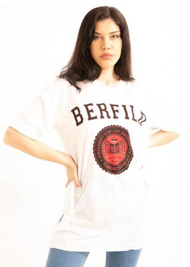 Berfield Baskılı T-shirt Ekru P-018480
